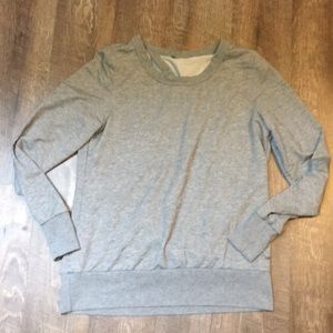 Saucony Grey Open-back Athletic Sweatshirt Size M